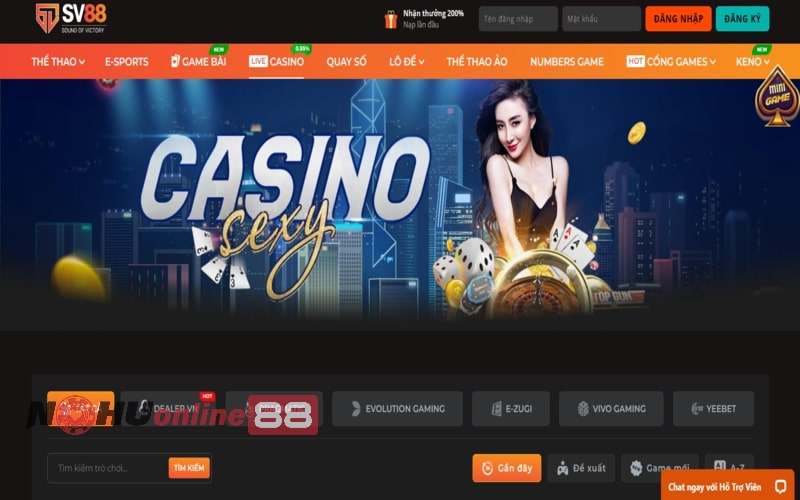 Live casino SV88