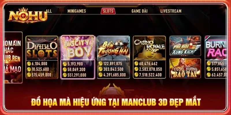 Đồ họa mà hiệu ứng tại Manclub 3D đẹp mắt