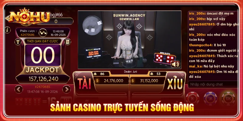 Các tựa game casino trực tuyến được Dealer chuyên nghiệp dẫn bàn