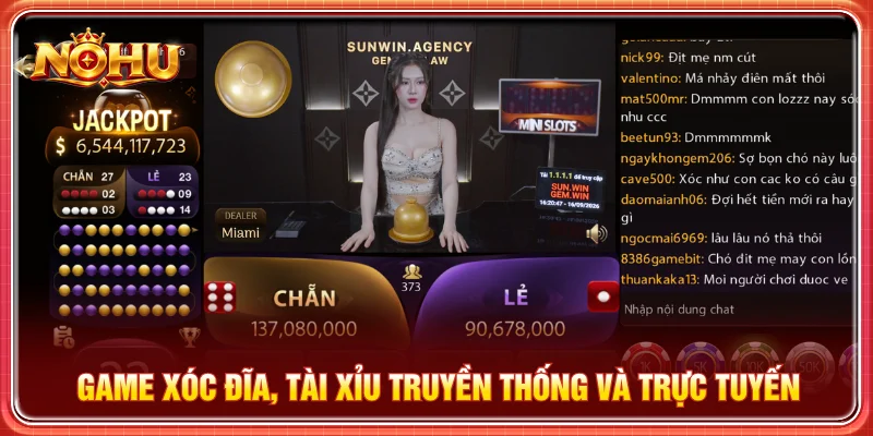Game xóc đĩa tài xỉu được người chơi ưa chuộng bởi tính nhanh gọn