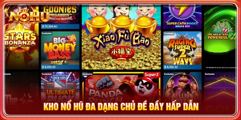 Giới thiệu về kho trò chơi nổ hũ với chủ đề đặc sắc