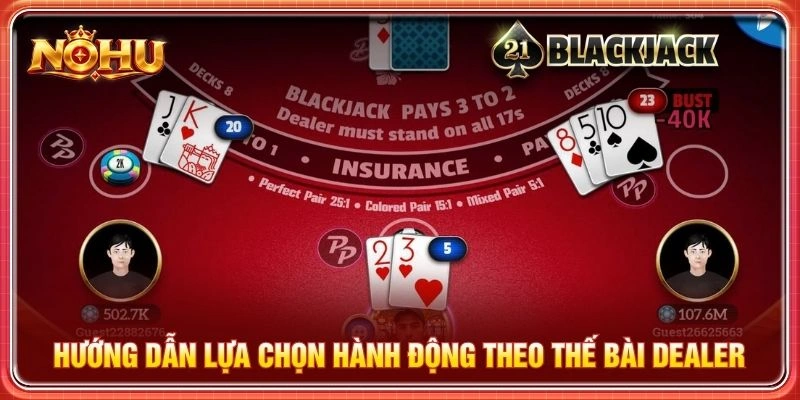 Hướng dẫn lựa chọn hành động theo thế bài Dealer
