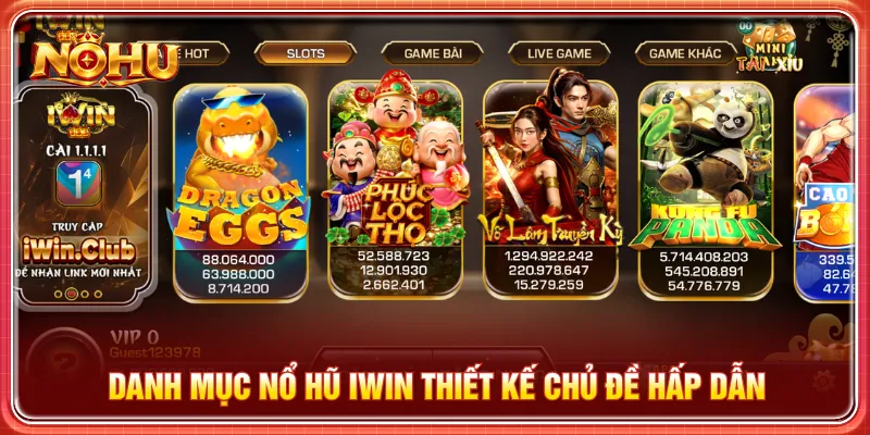 Iwin đánh giá về sự đa dạng với phần thưởng hấp dẫn