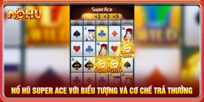 Nổ hũ Super Ace với biểu tượng và cơ chế trả thưởng