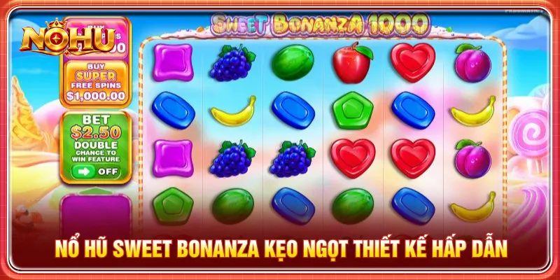 Nổ hũ Sweet Bonanza chủ đề kẹo ngọt đầy màu sắc