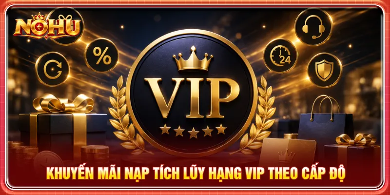 Phần quà khuyến mãi nạp tích lũy dựa trên cấp độ VIP