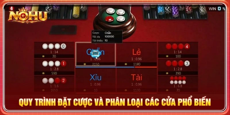 Quy trình đặt cược và phân loại các cửa phổ biến